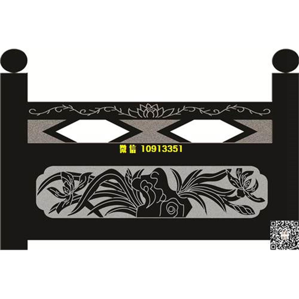 精雕图125兰花栏板精雕图线雕图线条图单线铣底图_电脑雕刻plt文泰矢量图精雕图浮雕图